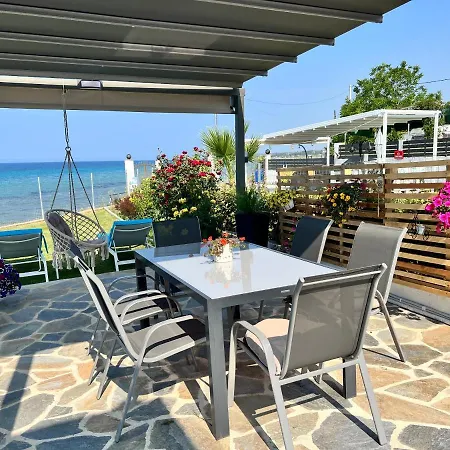 Beachfront Villa Athina Vergia Exterior photo